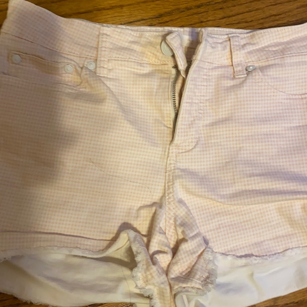 Pink Gingham Shorts